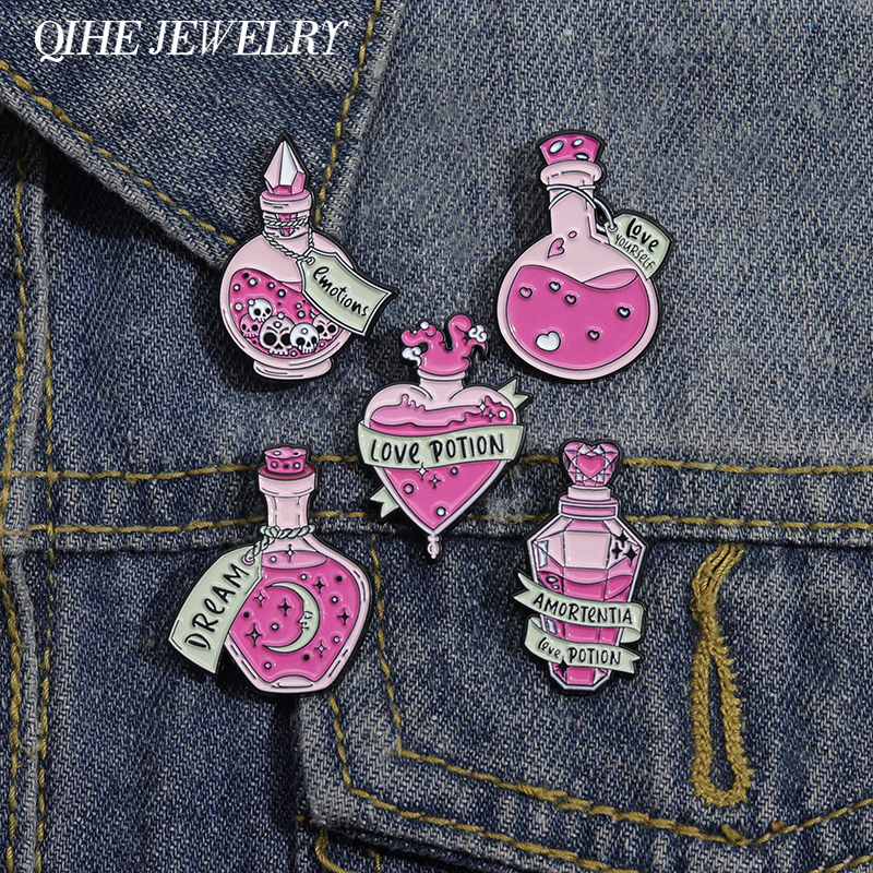 Magic Bottle Purple Brooch Enamel Pins Cartoon Metal Friends Women Halloween Witch Badges Hat Bag Jewelry Custom Lapels Gift 
Magic Bottle Purple Brooch Enamel Pins Cartoon Metal Friends Women Halloween Witch Badges Hat Bag Jewelry Custom Lapels Gift