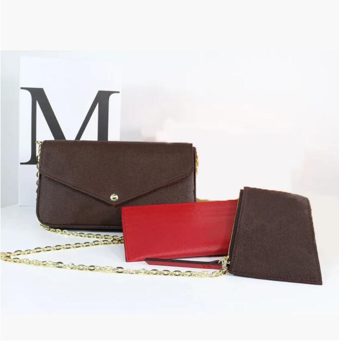 3 piece brand luxury designer hobo women shoulder bag Fashion silver chain Tote clutchbag Crossbody bags handbag POCHETTE FeLICIE removable handbags Wallet Purses, #1
3 piece brand luxury designer hobo women shoulder bag Fashion silver chain Tote clutchbag Crossbody bags handbag POCHETTE FeLICIE removable handbags Wallet Purses, #1