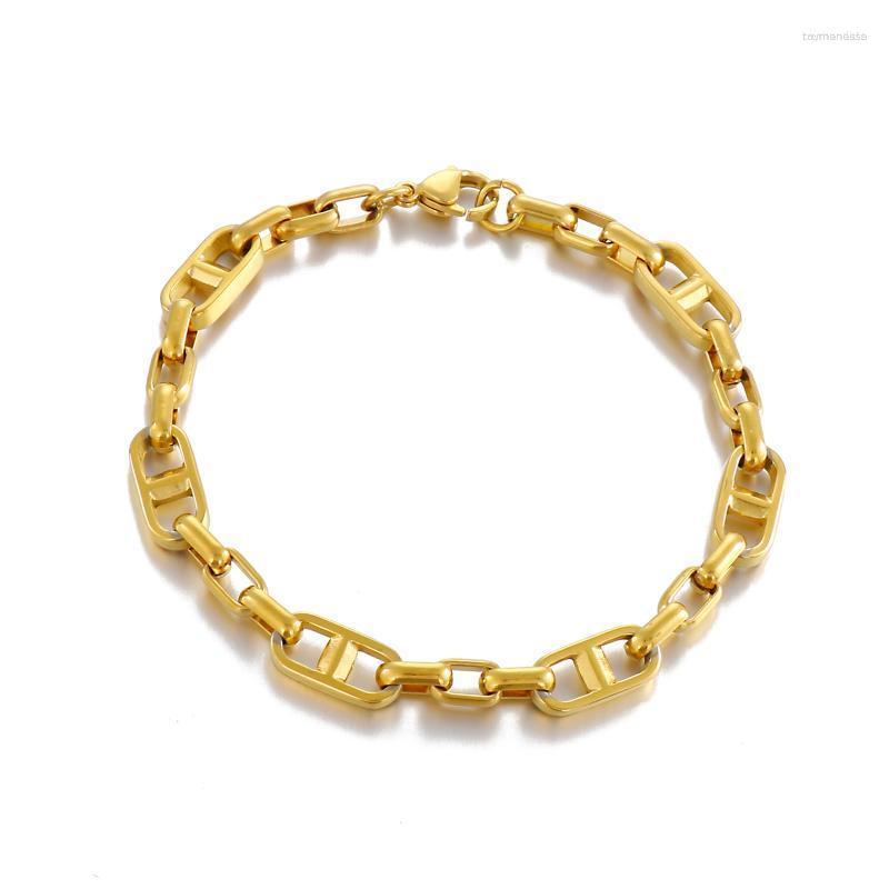 Link Bracelets Chain 7mm Stainless Steel Bracelet Geometric Smooth Silver Gold Color Men Women Jewelry Gift Raym22
Link Bracelets Chain 7mm Stainless Steel Bracelet Geometric Smooth Silver Gold Color Men Women Jewelry Gift Raym22