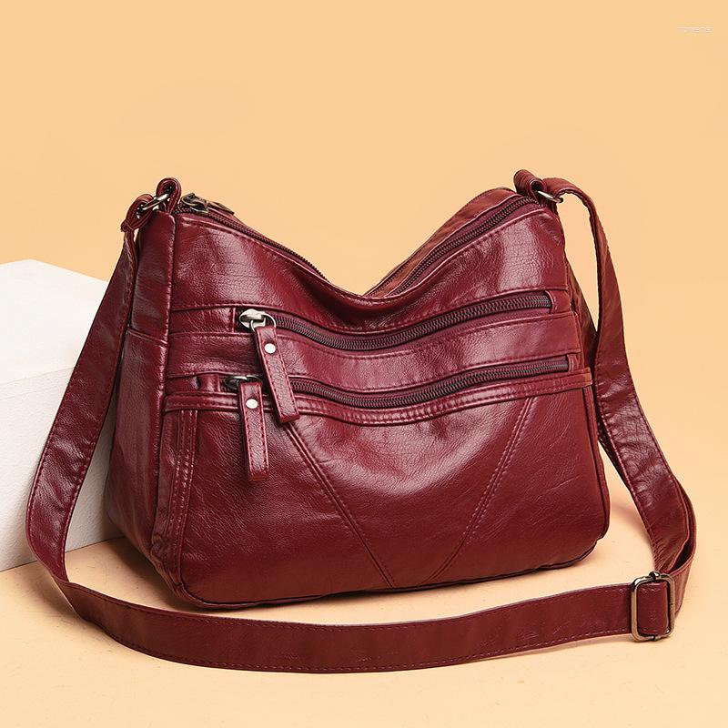 Evening Bags Female Bag Trend Retro Multi-pocket Handbag Soft Cross Body Purses Large Capacity Commute Messenger Tote Shoulder, Taro purple
Evening Bags Female Bag Trend Retro Multi-pocket Handbag Soft Cross Body Purses Large Capacity Commute Messenger Tote Shoulder, Taro purple