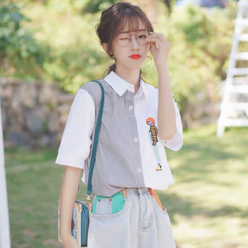 Women' Blouses Office Lady Fashion Sprung Summer Loose Casual Turn-down Collar Asymmetrical Pockets Button Patchwork Women' Clothing, White
Women' Blouses Office Lady Fashion Sprung Summer Loose Casual Turn-down Collar Asymmetrical Pockets Button Patchwork Women' Clothing, White
