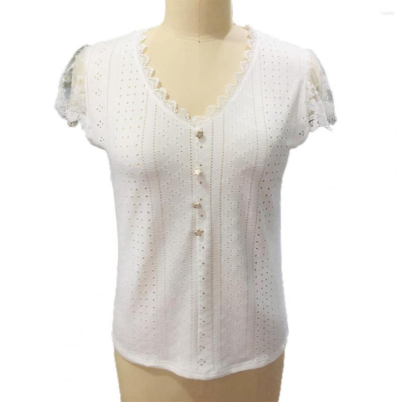 Women' Blouses Summer Blouse Trendy Patchwork Faux Pearl Breathable Women Garment Top, Pink
Women' Blouses Summer Blouse Trendy Patchwork Faux Pearl Breathable Women Garment Top, Pink