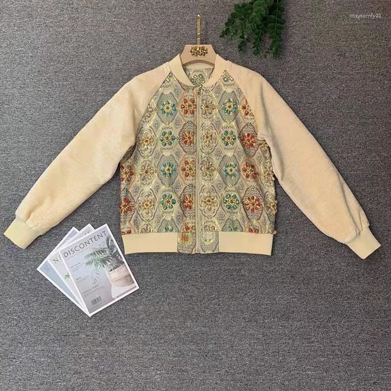 Women' Jackets High Quality 2023 Autumn Winter Style Women Diamond Beading Deco Long Sleeve Casual Vintage Tops Coat Green Apricot Blue
Women' Jackets High Quality 2023 Autumn Winter Style Women Diamond Beading Deco Long Sleeve Casual Vintage Tops Coat Green Apricot Blue
