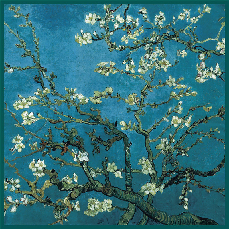 Silk Scarf Women Van Gogh Apricot Flower Painting Printing Square Scarves Head Echarpes Silk Foulards Femme Wraps Beach Shawls Bandana Lady Hijabs 90CM X 90CM
Silk Scarf Women Van Gogh Apricot Flower Painting Printing Square Scarves Head Echarpes Silk Foulards Femme Wraps Beach Shawls Bandana Lady Hijabs 90CM X 90CM