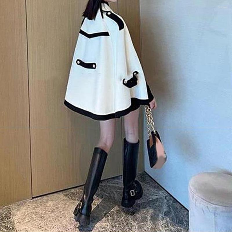 Women's Jackets Cloak Coat Lapel Woolen Cape Women Temperament Autumn Splicing Color Type Jacket, Ivory
Women's Jackets Cloak Coat Lapel Woolen Cape Women Temperament Autumn Splicing Color Type Jacket, Ivory