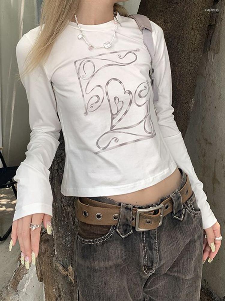 Women' T Shirts White WomenGraphic Long Sleeve Tee Y2K Aesthetic Slim Crop Tops Female Vintage Grunge Fairy Casual Streetwear
Women' T Shirts White WomenGraphic Long Sleeve Tee Y2K Aesthetic Slim Crop Tops Female Vintage Grunge Fairy Casual Streetwear