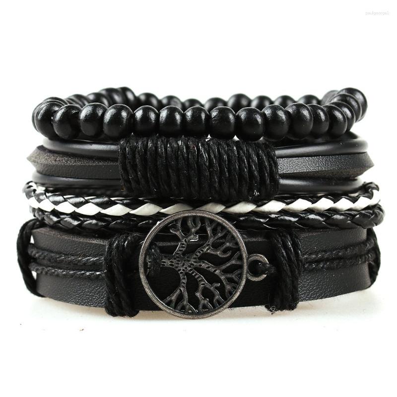 Charm Bracelets Tree Of Life Alloy Accessories Four Combination Set Leather Men's Bracelet Wooden Beads Hand-woven Ornament
Charm Bracelets Tree Of Life Alloy Accessories Four Combination Set Leather Men's Bracelet Wooden Beads Hand-woven Ornament