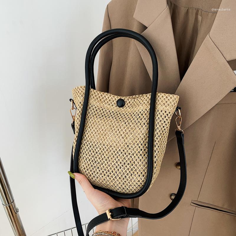 Evening Bags Summer Retro Casual Straw Woven 2023 Fashion Simple Bucket Women's One Shoulder Crossbody Bag Vacation Beach Handbag, White
Evening Bags Summer Retro Casual Straw Woven 2023 Fashion Simple Bucket Women's One Shoulder Crossbody Bag Vacation Beach Handbag, White