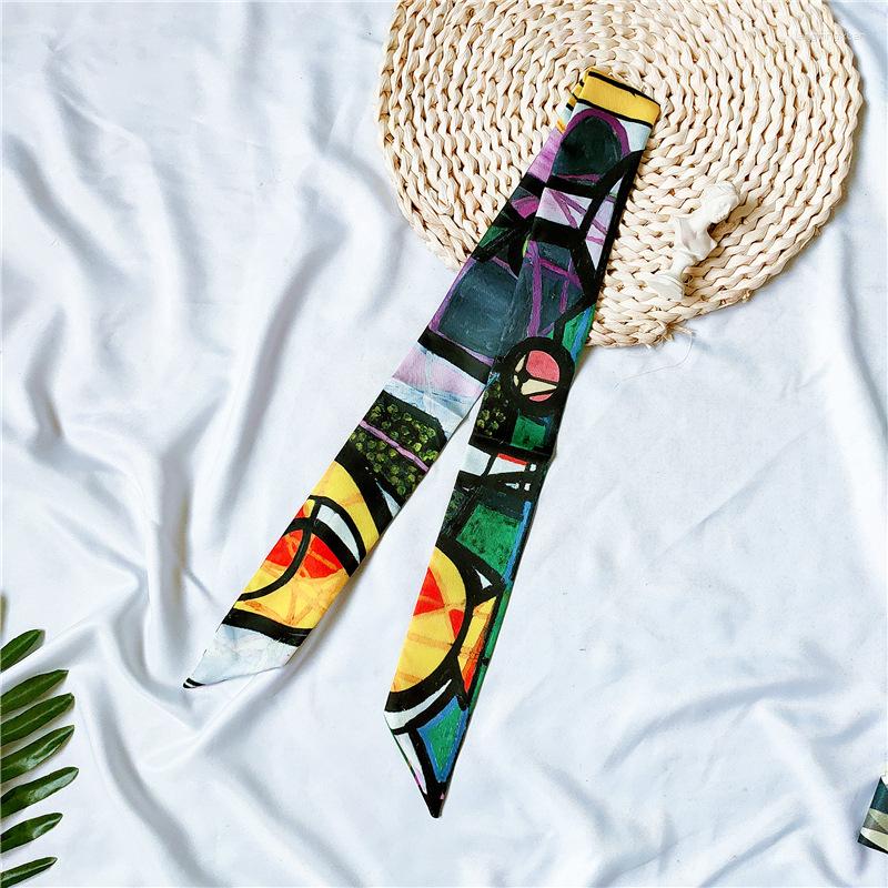 Scarves Silk Summer Ladies Scarf Oil Painting Series Printed Women's Headscarf Headband Narrow Strip Tie Bag Handle Small Ribbon JK02
Scarves Silk Summer Ladies Scarf Oil Painting Series Printed Women's Headscarf Headband Narrow Strip Tie Bag Handle Small Ribbon JK02