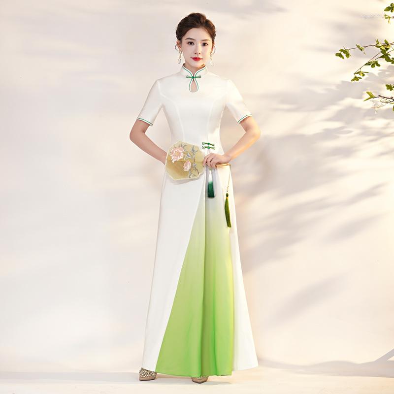 Ethnic Clothing Plus Size 5XL Female Rayon Qipao White Chinese Dress Gown Shawl Party Prom Novelty Cheongsam Vintage Button Maxi Vestidos
Ethnic Clothing Plus Size 5XL Female Rayon Qipao White Chinese Dress Gown Shawl Party Prom Novelty Cheongsam Vintage Button Maxi Vestidos