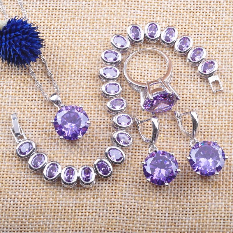 Necklace Earrings Set Natural Purple Crystal Silver Color Jewelry Wedding Accessories Earring Pendant Rings Bracelet YZ0108, Picture shown
Necklace Earrings Set Natural Purple Crystal Silver Color Jewelry Wedding Accessories Earring Pendant Rings Bracelet YZ0108, Picture shown