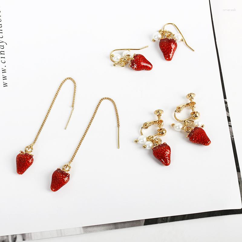 Dangle Earrings Sweet And Cute Fashion Exquisite Strawberry Soft Girl Style Long Without Pierced Ear Clips
Dangle Earrings Sweet And Cute Fashion Exquisite Strawberry Soft Girl Style Long Without Pierced Ear Clips