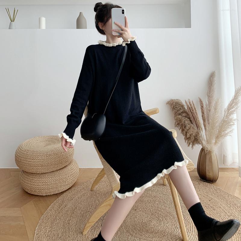 Casual Dresses Autumn Winter Half High Collar Straight Sweater Dress Women Black Knitting Long Sleeve
Casual Dresses Autumn Winter Half High Collar Straight Sweater Dress Women Black Knitting Long Sleeve