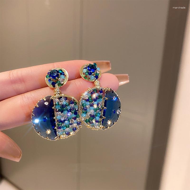Dangle Earrings Blue Round Exaggerated Drop 2023 Fashion Style Ear Studs Personality Banquet Jewelry Accessories
Dangle Earrings Blue Round Exaggerated Drop 2023 Fashion Style Ear Studs Personality Banquet Jewelry Accessories