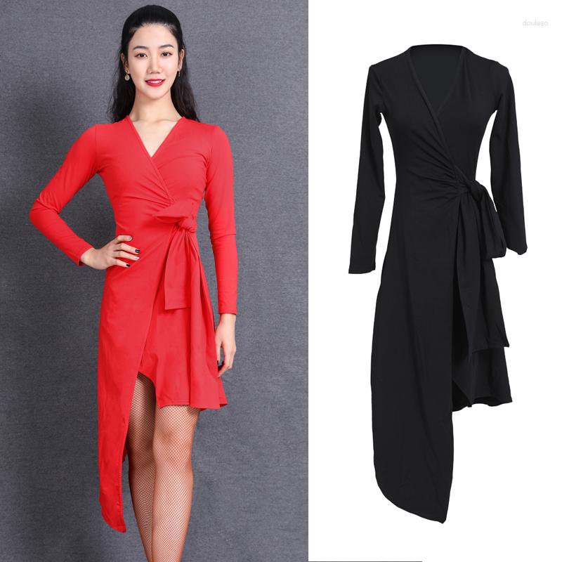 Stage Wear Latin Dance Dress Long Sleeve Sexy Split Skirts Women Dresses Rumba Cha Samba Competition Performance Dancewear DN3623, Black
Stage Wear Latin Dance Dress Long Sleeve Sexy Split Skirts Women Dresses Rumba Cha Samba Competition Performance Dancewear DN3623, Black