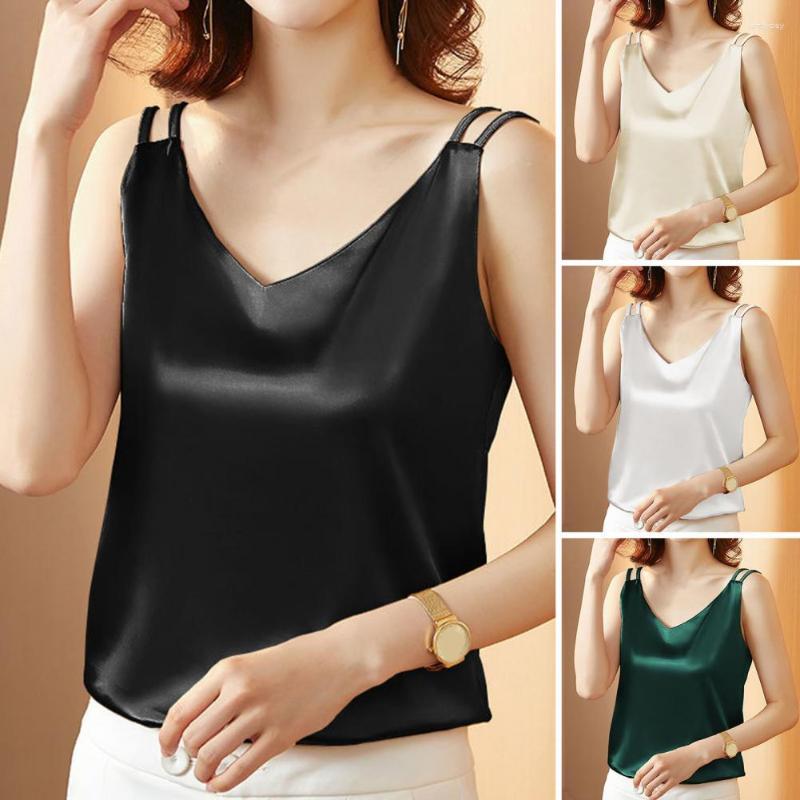 Camisoles & Tanks Ice Silk Women Tops Woman Satin Blouses Shirts Sexy Faux Lace Blouse Elastic V-neck Shirt Top Fashion, Black
Camisoles & Tanks Ice Silk Women Tops Woman Satin Blouses Shirts Sexy Faux Lace Blouse Elastic V-neck Shirt Top Fashion, Black