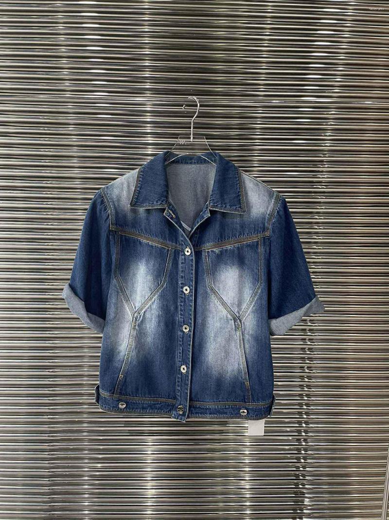 Women' Jackets Denim Short Sleeve Collar Lapel Design Casual And Versatile Comfortable 2023 Autumn 0723, Blue
Women' Jackets Denim Short Sleeve Collar Lapel Design Casual And Versatile Comfortable 2023 Autumn 0723, Blue