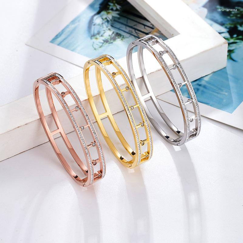 Bangle High Quality Unique Design Crystal Hollow Rectangle Stainless Steel Bracelet For Women Gift Wholesale Raym22
Bangle High Quality Unique Design Crystal Hollow Rectangle Stainless Steel Bracelet For Women Gift Wholesale Raym22