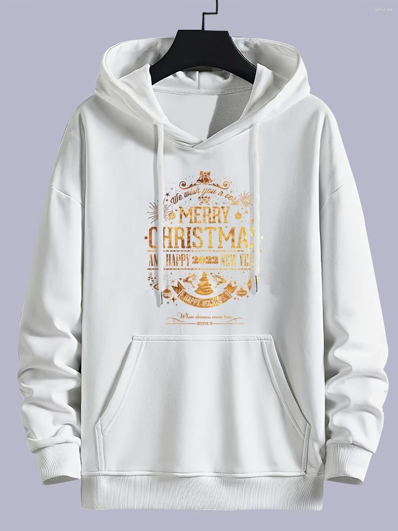 Men's T Shirts Christmas Hooded Sweatshirt Winter Casual Solid Printed Long Sleeve Drawstring Hoodie With Pocket, White
Men's T Shirts Christmas Hooded Sweatshirt Winter Casual Solid Printed Long Sleeve Drawstring Hoodie With Pocket, White