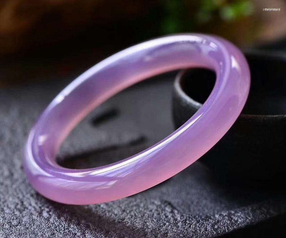 Bangle Natural Purple Chalcedony Gems Stone Woman Inner Diameter 54mm 56mm 58mm 60mm 62mm Certificate Fashion Gift
Bangle Natural Purple Chalcedony Gems Stone Woman Inner Diameter 54mm 56mm 58mm 60mm 62mm Certificate Fashion Gift