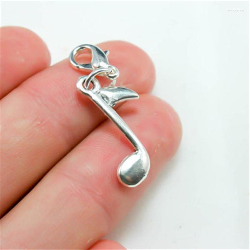 Charms 2pcs Music Note Charm Antique Silver Color Quarter Lover Clip On
Charms 2pcs Music Note Charm Antique Silver Color Quarter Lover Clip On