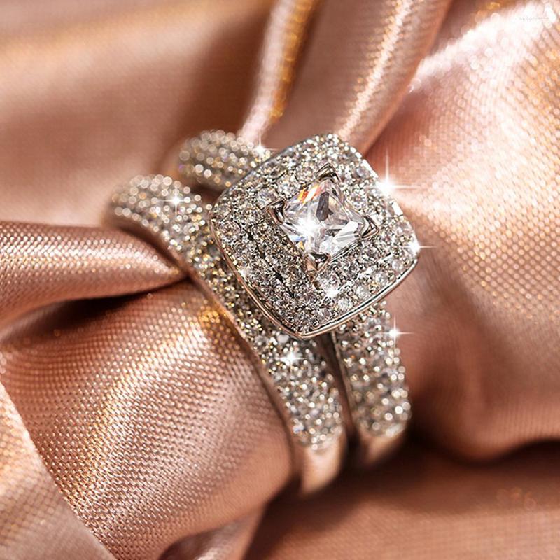 Cluster Rings Austrian Crystal Zicon Diamonds Gemstones Sets For Women 18k White Gold Silver Color Jewelry Bridal Bands Bague Accessory
Cluster Rings Austrian Crystal Zicon Diamonds Gemstones Sets For Women 18k White Gold Silver Color Jewelry Bridal Bands Bague Accessory