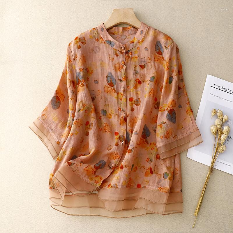 Women's Blouses Limiguyue Patchwork Gauze Ramie Summer Blouse Women 3/4 Sleeve Print Shirts Casual Tops Elegant Literary All Match U588, Green
Women's Blouses Limiguyue Patchwork Gauze Ramie Summer Blouse Women 3/4 Sleeve Print Shirts Casual Tops Elegant Literary All Match U588, Green