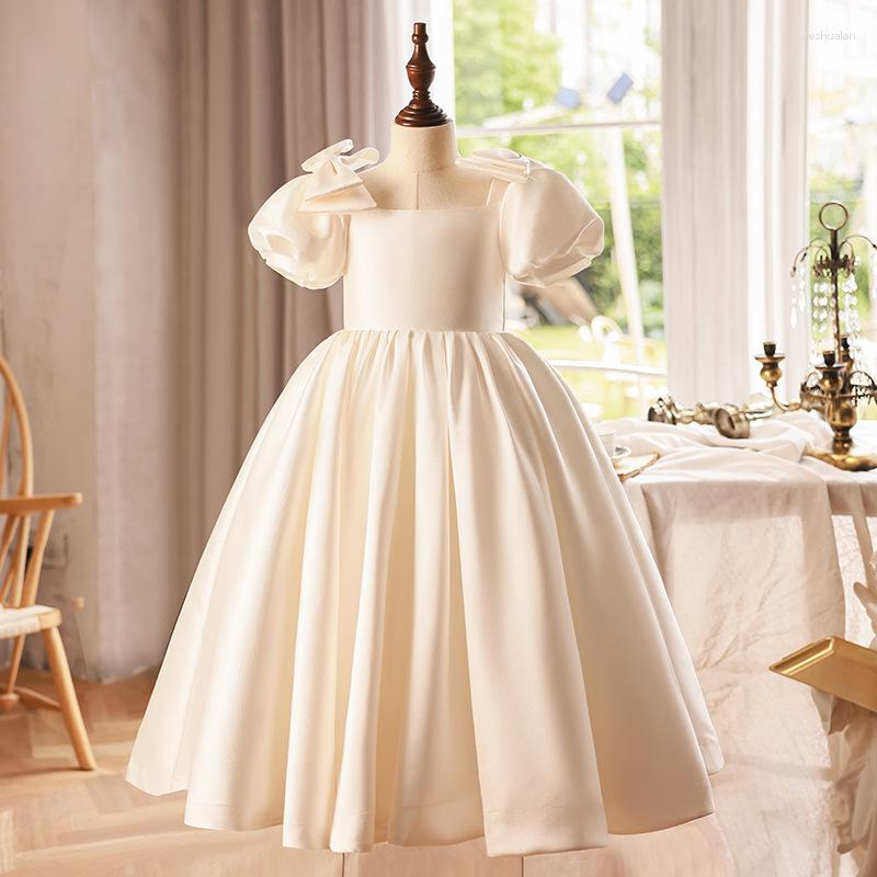 Girl Dresses Little Girls Formal Piano Performance Dress Solid Color Kids Birthday Princess Gown Cute Bow Square Neck Puffy Lush Communion, White
Girl Dresses Little Girls Formal Piano Performance Dress Solid Color Kids Birthday Princess Gown Cute Bow Square Neck Puffy Lush Communion, White