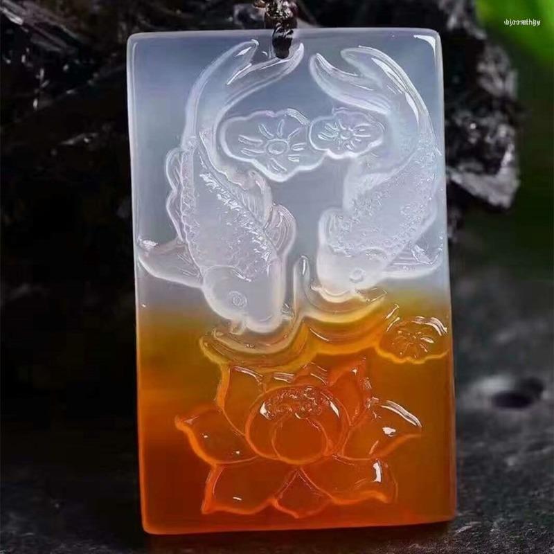 Pendant Necklaces Natural Carnelian Hand Carved Pisces Fashion Boutique Jewelry Men And Women Color Agate Fish Necklace
Pendant Necklaces Natural Carnelian Hand Carved Pisces Fashion Boutique Jewelry Men And Women Color Agate Fish Necklace