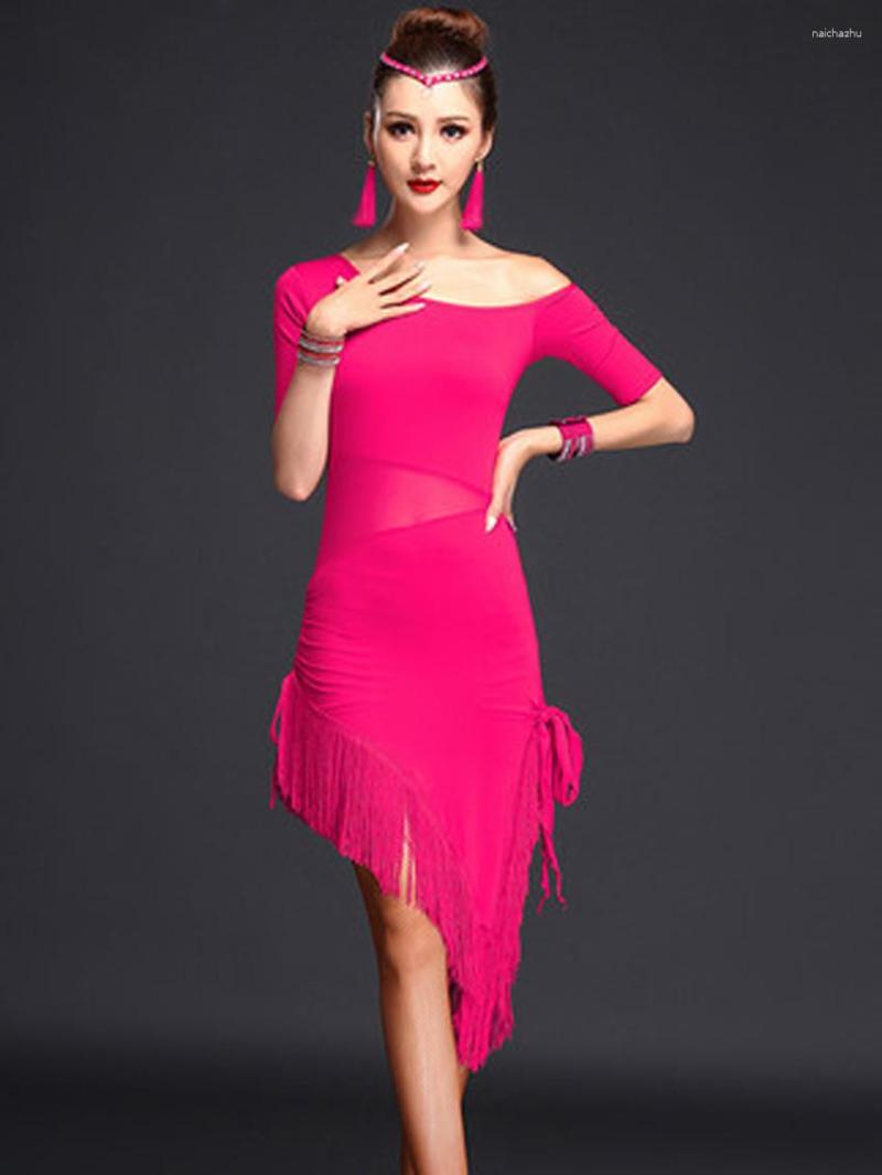 Stage Wear Latin Dance Costume Female Adult Practice Clothes Performance Dress Tassel Skirt, Black
Stage Wear Latin Dance Costume Female Adult Practice Clothes Performance Dress Tassel Skirt, Black