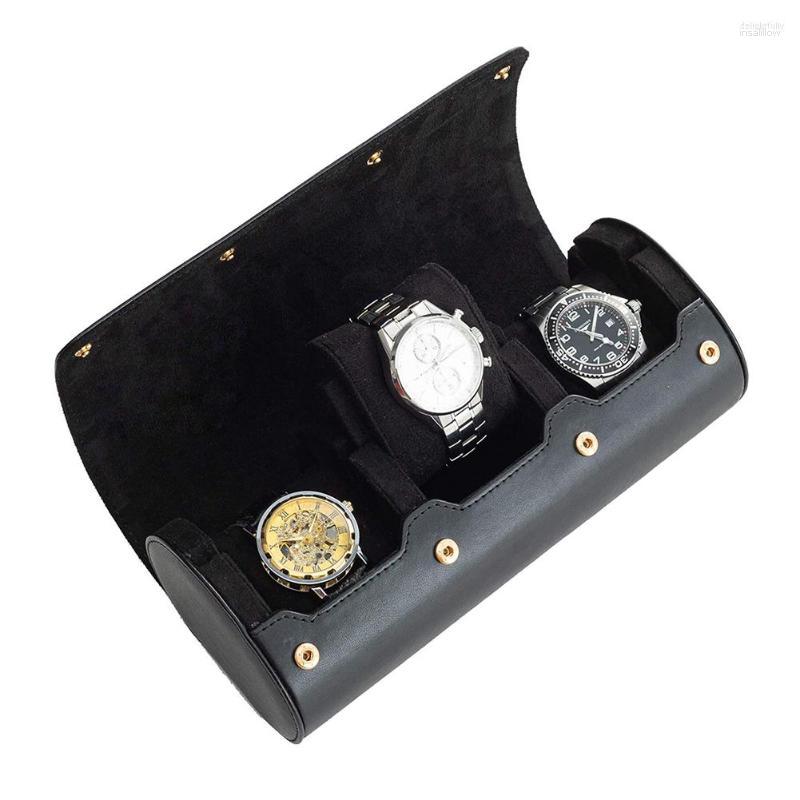 Watch Boxes 3 Slots Roll Travel Case Chic Portable Vintage Leather Display Storage Box Slid In Out Holder Organizer Gift
Watch Boxes 3 Slots Roll Travel Case Chic Portable Vintage Leather Display Storage Box Slid In Out Holder Organizer Gift