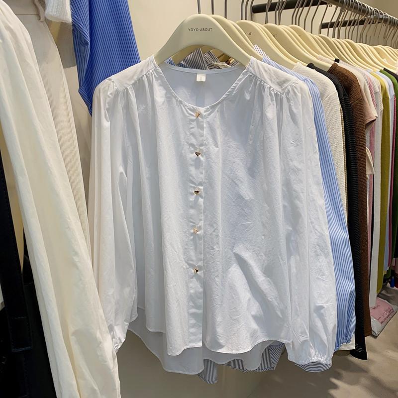 Women's Blouses Spring Casual Almighty For Women Chic Long Sleeve Single Breasted O-neck Femme Shirts Tops Korean Fashion Elegant Blusas, Blue
Women's Blouses Spring Casual Almighty For Women Chic Long Sleeve Single Breasted O-neck Femme Shirts Tops Korean Fashion Elegant Blusas, Blue