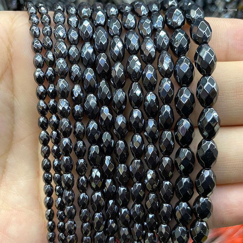 Beads YWROLE Black Hematite Natural Stone Geometric Faceted Rice Spacer For Jewelry Making DIY Bracelet Neckalce 3 5 4 6 8
Beads YWROLE Black Hematite Natural Stone Geometric Faceted Rice Spacer For Jewelry Making DIY Bracelet Neckalce 3 5 4 6 8