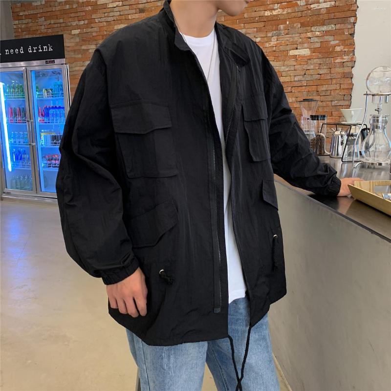 Men's Jackets KAPMENTS Japanese Streetwear Varsity Jacket Thin Sunscreen Y2k Korean Fashions Windbreaker Vintage Harajuku Coats, Black
Men's Jackets KAPMENTS Japanese Streetwear Varsity Jacket Thin Sunscreen Y2k Korean Fashions Windbreaker Vintage Harajuku Coats, Black