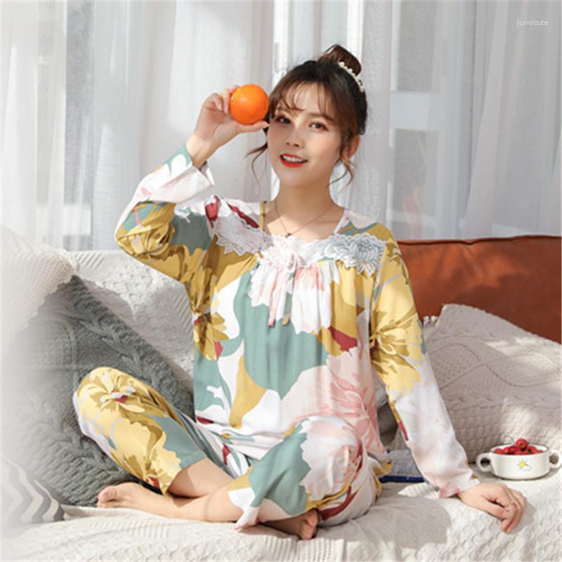 Women's Sleepwear Cotton Pajamas Set 2023 Printing Ladies Spring And Summer Fashion Home Service Pijamas, Style 13
Women's Sleepwear Cotton Pajamas Set 2023 Printing Ladies Spring And Summer Fashion Home Service Pijamas, Style 13