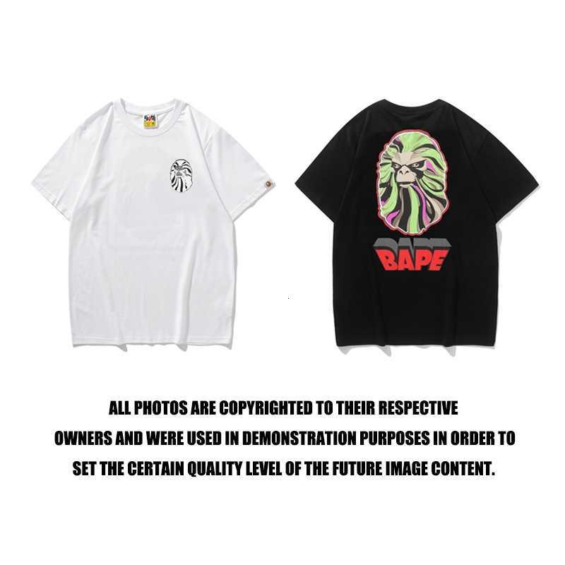 Fashion designer luxury Tide Brand Fresh Men's 3D Ape Head T-shirt and Women's Same Round Neck Short Sleeve T-Shirt super high quality, White
Fashion designer luxury Tide Brand Fresh Men's 3D Ape Head T-shirt and Women's Same Round Neck Short Sleeve T-Shirt super high quality, White