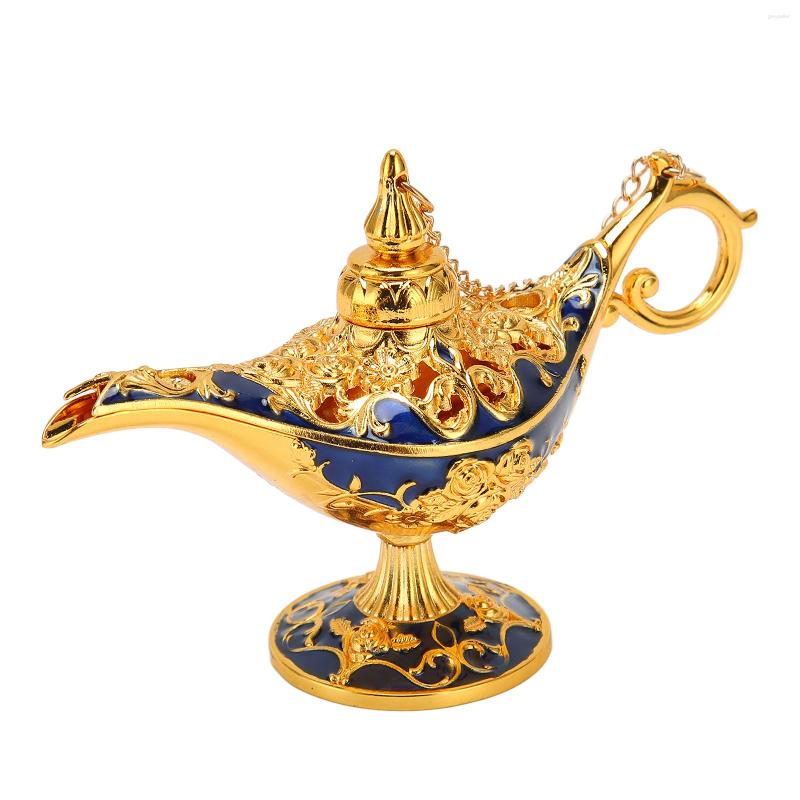 Necklace Earrings Set Genie Lamp Vintage Decoration Collectable Rare Small Zinc Alloy Legend Light Gold Sapphire, Picture shown
Necklace Earrings Set Genie Lamp Vintage Decoration Collectable Rare Small Zinc Alloy Legend Light Gold Sapphire, Picture shown