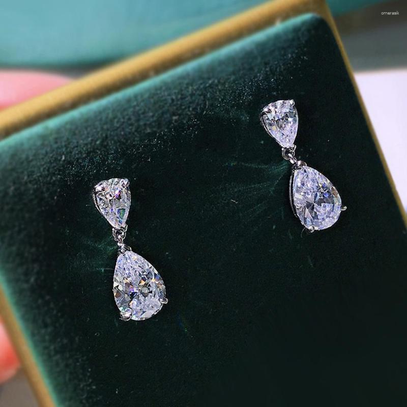 Dangle Earrings CAOSHI Dainty Drop-shaped Crystal For Women Shiny Jewelry Engagement Elegant Simple Design Accessories Lady
Dangle Earrings CAOSHI Dainty Drop-shaped Crystal For Women Shiny Jewelry Engagement Elegant Simple Design Accessories Lady