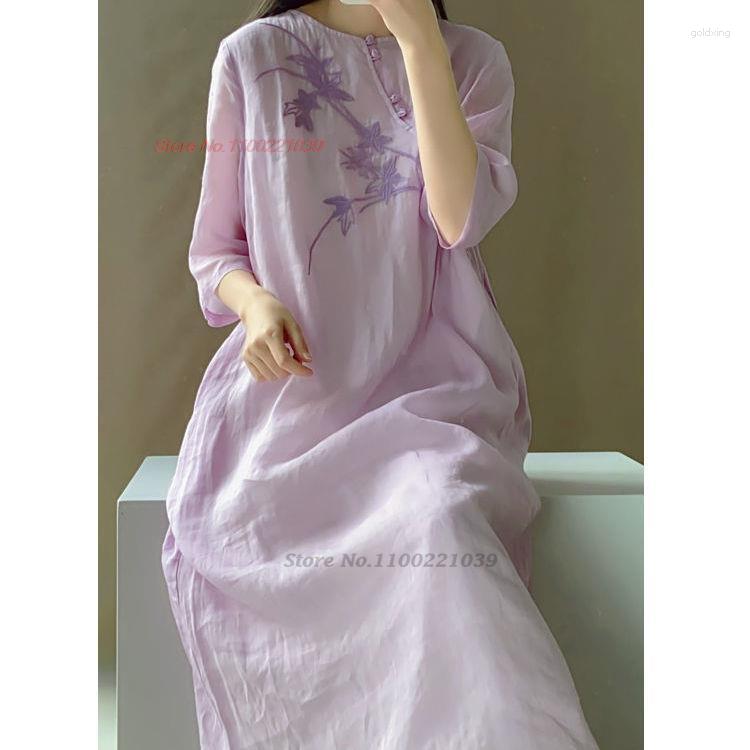 Ethnic Clothing 2023 Improved Qipao Women Vintage Dress Chinese Classic Chiffon Cheongsam Flower Elegant
Ethnic Clothing 2023 Improved Qipao Women Vintage Dress Chinese Classic Chiffon Cheongsam Flower Elegant
