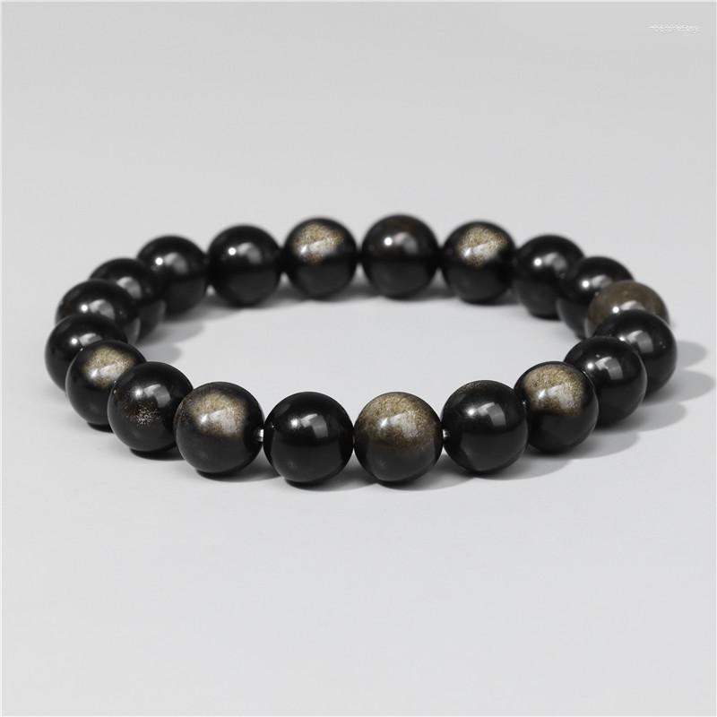 Strand Black Gold Color Obsidian Beaded Stretch Bracelets 6-12mm Natural Stone Beads Bracelet Bangles Women Men Charm Energy Jewelry
Strand Black Gold Color Obsidian Beaded Stretch Bracelets 6-12mm Natural Stone Beads Bracelet Bangles Women Men Charm Energy Jewelry