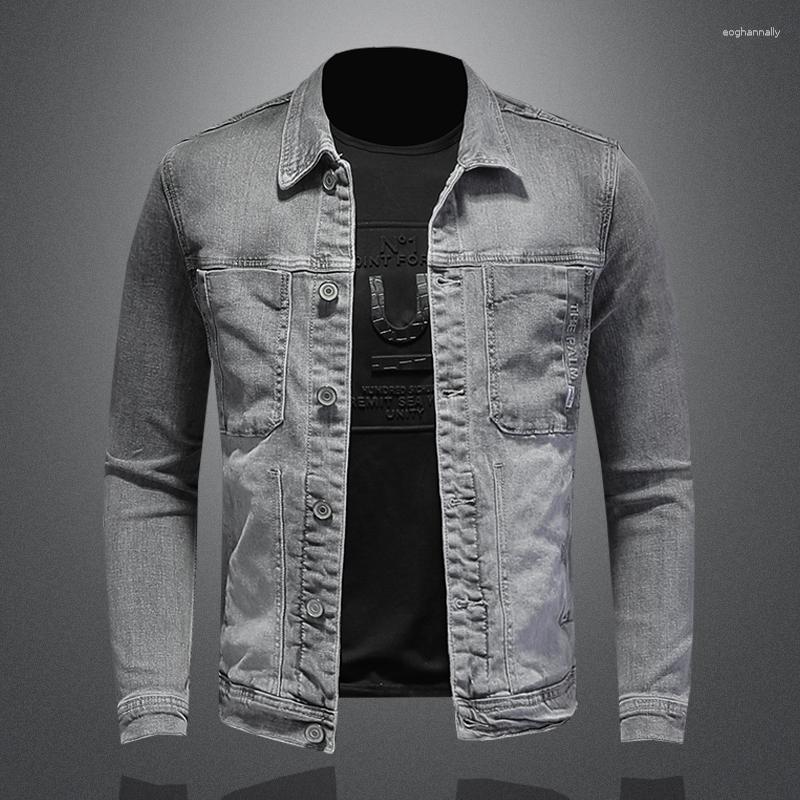 Men's Jackets Fashion Denim Jacket Men Cotton Turn Down Collar Casual Mens Coat Slim Fit Motocycle Jean Outerwear Single Breasted, As shown
Men's Jackets Fashion Denim Jacket Men Cotton Turn Down Collar Casual Mens Coat Slim Fit Motocycle Jean Outerwear Single Breasted, As shown