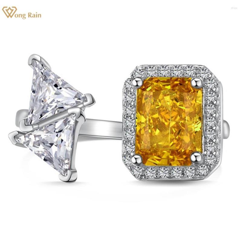 Cluster Rings Wong Rain Luxury 925 Sterling Silver Crushed Cut 2CT Citrine White Sapphire Gemstone Open Ring For Women Fine Jewelry Gift
Cluster Rings Wong Rain Luxury 925 Sterling Silver Crushed Cut 2CT Citrine White Sapphire Gemstone Open Ring For Women Fine Jewelry Gift