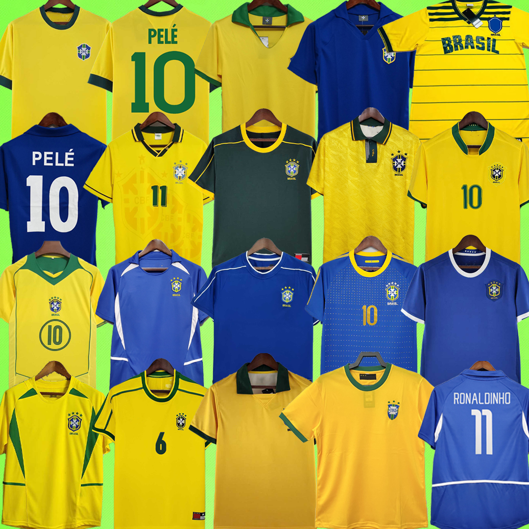 Brazils retro soccer jerseys PELE 1957 1970 1978 1984 1985 1988 1992 1994 1998 2000 2002 2004 2006 2010 2012 Brasil RONALDINHO football shirt 70 85 88 92 94 98 00 02 04 10 12
Brazils retro soccer jerseys PELE 1957 1970 1978 1984 1985 1988 1992 1994 1998 2000 2002 2004 2006 2010 2012 Brasil RONALDINHO football shirt 70 85 88 92 94 98 00 02 04 10 12