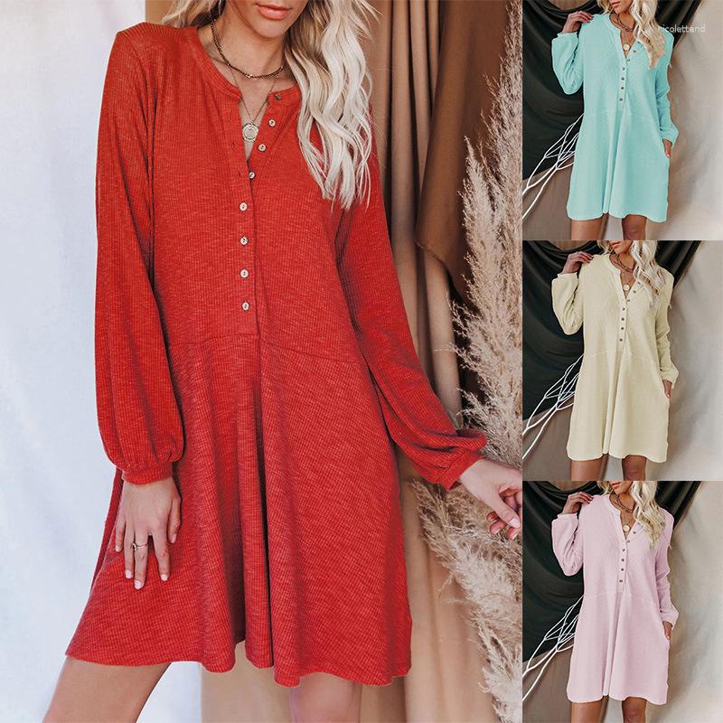 Casual Dresses For Women 2023 Autumn Dress Loose Solid Color V-Neck Long Sleeve Twisted, Black
Casual Dresses For Women 2023 Autumn Dress Loose Solid Color V-Neck Long Sleeve Twisted, Black