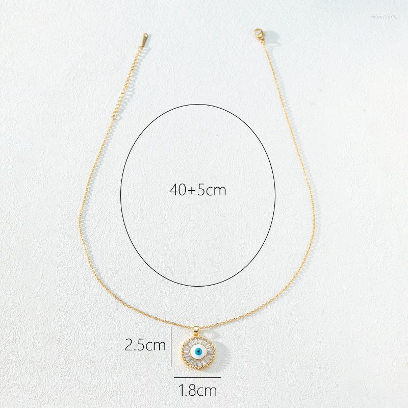 Pendant Necklaces Europe And America Turkey Zircon Blue Eye Copper Plated 18K Devil Necklace
Pendant Necklaces Europe And America Turkey Zircon Blue Eye Copper Plated 18K Devil Necklace