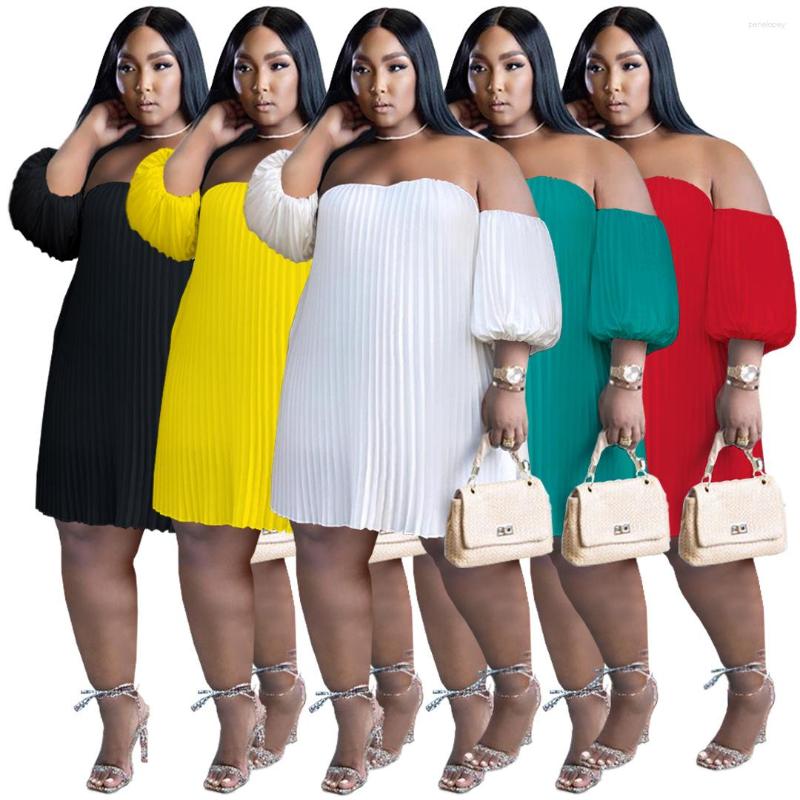Casual Dresses 2023 Spring Summer Lantern Sleeves Chiffon Pleats Dress Double Layers Slash Neck Solid Plus Size Women 4XL, Yellow
Casual Dresses 2023 Spring Summer Lantern Sleeves Chiffon Pleats Dress Double Layers Slash Neck Solid Plus Size Women 4XL, Yellow