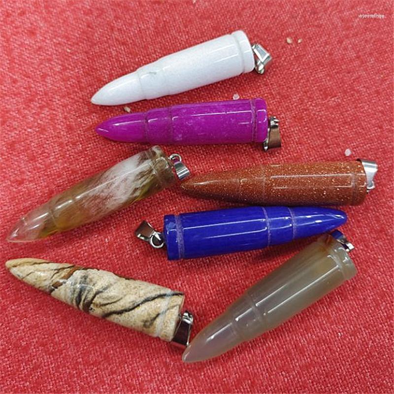 Pendant Necklaces 5PCS Men's Bullets Pendants Nature Stone Necklace Making Power Energy Size 10x40mm Agatee Unakite Jade Opal Glass S
Pendant Necklaces 5PCS Men's Bullets Pendants Nature Stone Necklace Making Power Energy Size 10x40mm Agatee Unakite Jade Opal Glass S