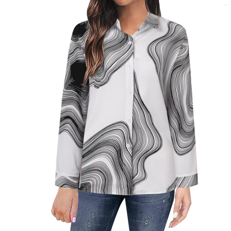 Women's Blouses Women Shirt Casual Lapel Button Geometric Printing For Summer Shirts Single Breasted Top Vintage Gothic Clothes 4, Black
Women's Blouses Women Shirt Casual Lapel Button Geometric Printing For Summer Shirts Single Breasted Top Vintage Gothic Clothes 4, Black