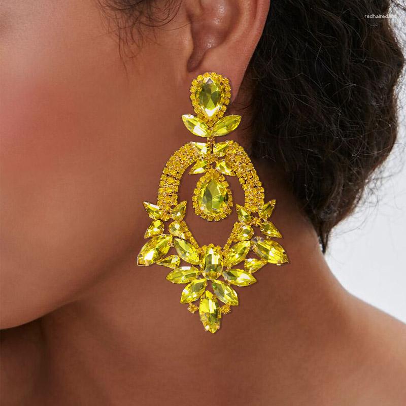 Dangle Earrings Stonefans Yellow Crystal Drop Luxury Jewelry For Women Exaggerated Rhinestone Queen Ear Accessories
Dangle Earrings Stonefans Yellow Crystal Drop Luxury Jewelry For Women Exaggerated Rhinestone Queen Ear Accessories