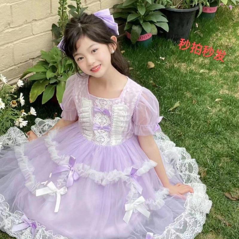 Girl Dresses Girls Princess Dress For Birthday Wedding Party Ball Gown Children Tutu Elegant Costumas Floral Tulle Lovely Summer Clothe, Lavender
Girl Dresses Girls Princess Dress For Birthday Wedding Party Ball Gown Children Tutu Elegant Costumas Floral Tulle Lovely Summer Clothe, Lavender